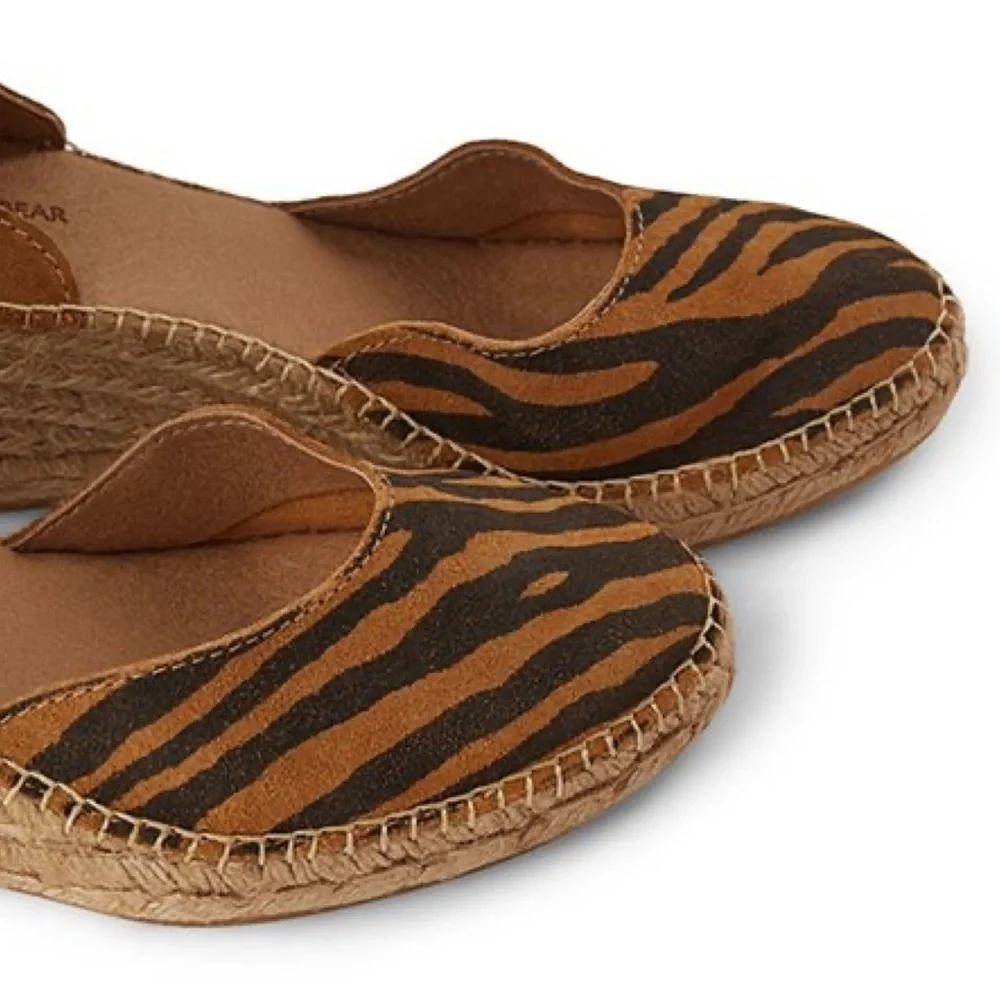 SHOE THE BEAR • Leopard Salome Suede Espadrille Wedges Includes Box